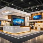 Turnkey exhibition stand contractor delivering a fully built modern trade show booth